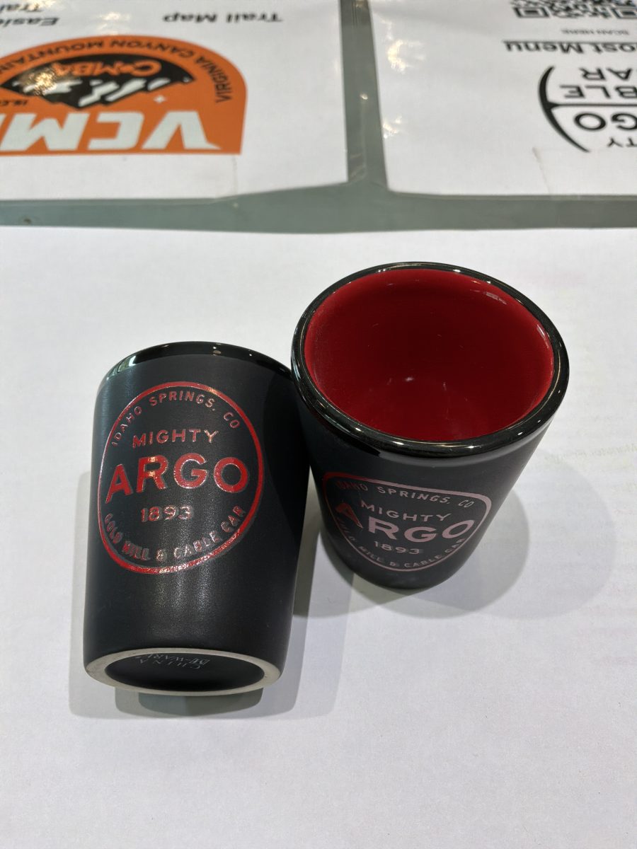 Black/Red Shot Glass